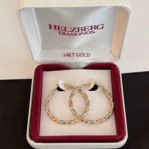 Helzberg Twisted Hoop Earrings